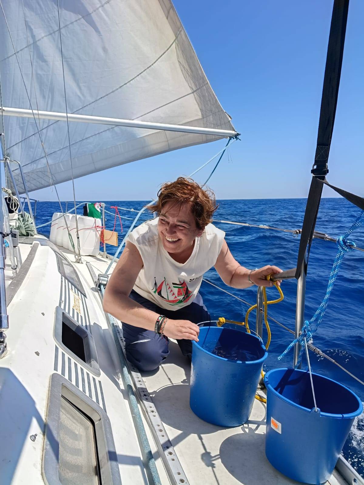 La montcadenca Laura Campos, membre de la Flotilla