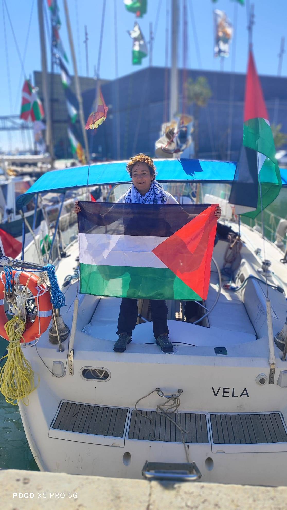 La montcadenca Laura Campos, membre de la Flotilla