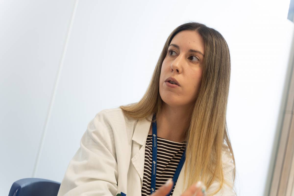 Doña, durant l`entrevista