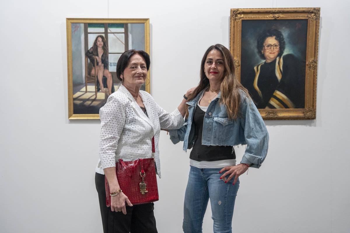 La pintora, amb la seva model, Margarita Lahuerta - Alberto Tallón
