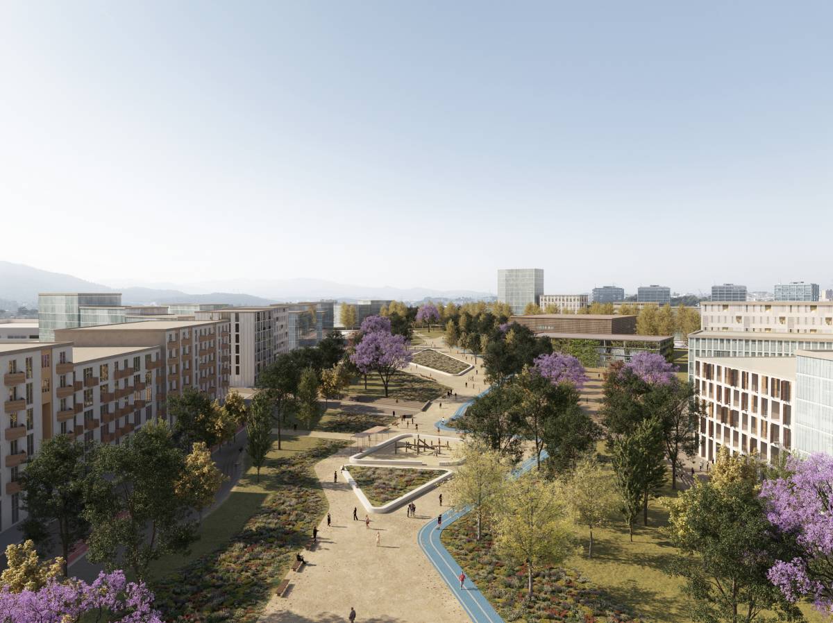Projecció del futur barri de Sant Cugat