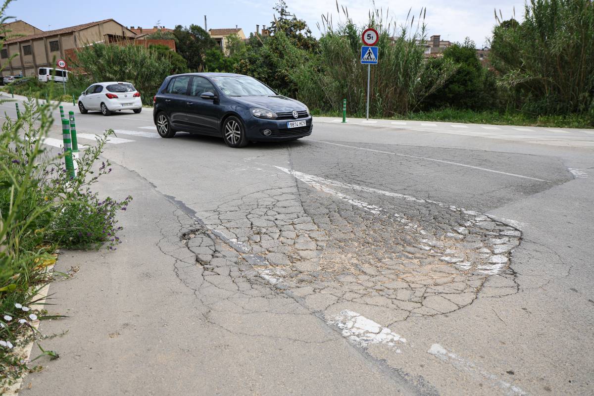 Esvoranc als carrers de Sentmenat