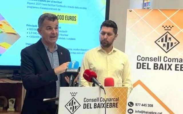 El Consell Comarcal del Baix Ebre canalitza prop de 3 milions dels fons de transició nuclear