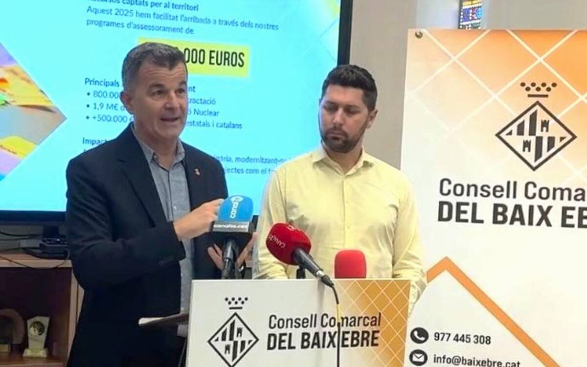 El Consell Comarcal del Baix Ebre canalitza prop de 3 milions dels fons de transició nuclear