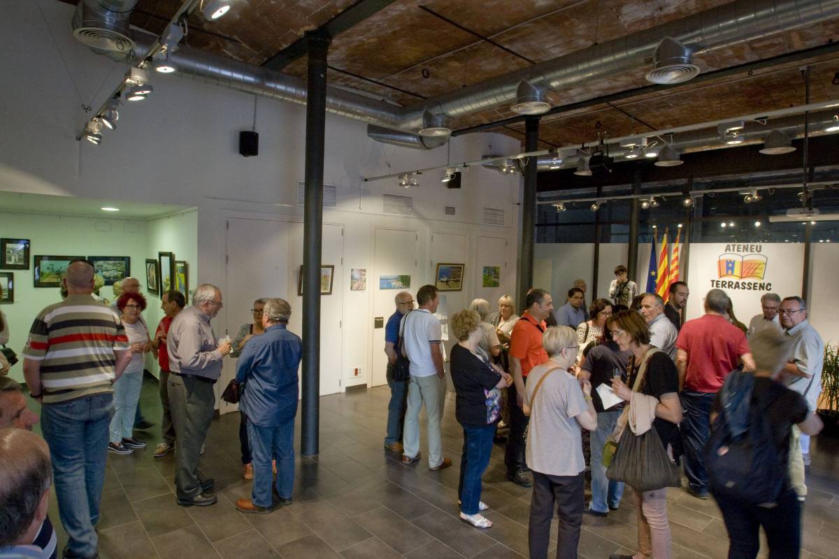 Exposició al Vapor Gran, on tenia la seu l'entitat l'any 2018 - Nebridi Aróztegui