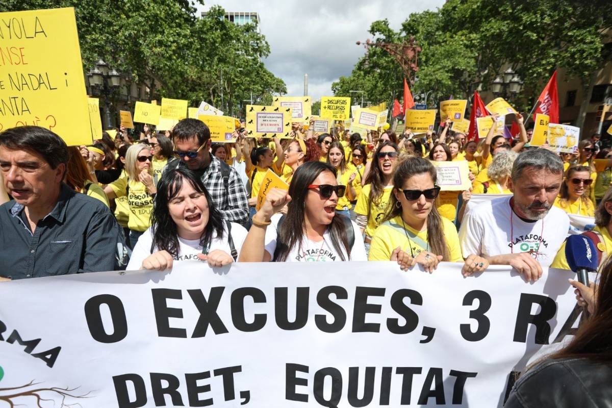La manifestació de les escoles bressol a Barcelona durant el mes de vagues - Hugo Fernández