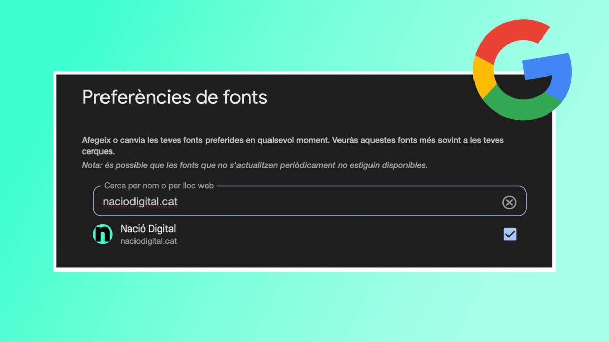 Segueix Nació a Google: així pots escollir-nos com la teva font preferida per no perdre't cap notícia