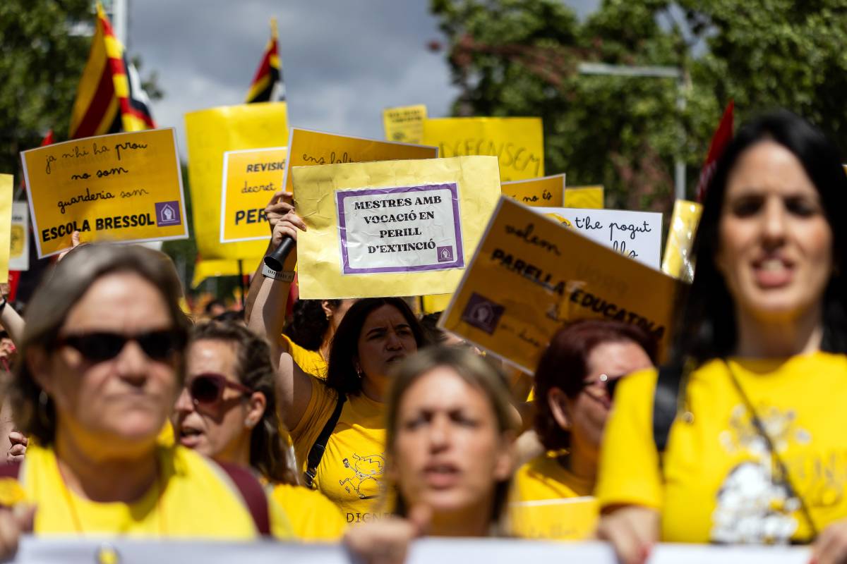 La manifestació de les escoles bressol a Barcelona durant el mes de vagues - Hugo Fernández