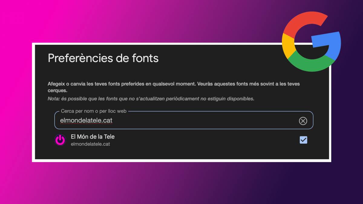 Segueix el Món de la Tele a Google: així pots escollir-nos com la teva font preferida per no perdre't cap notícia