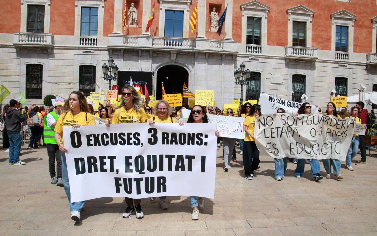 Clam de les educadores de Tarragona per exigir «més dignitat» i menys precarització de l'etapa de 0 a 3 anys