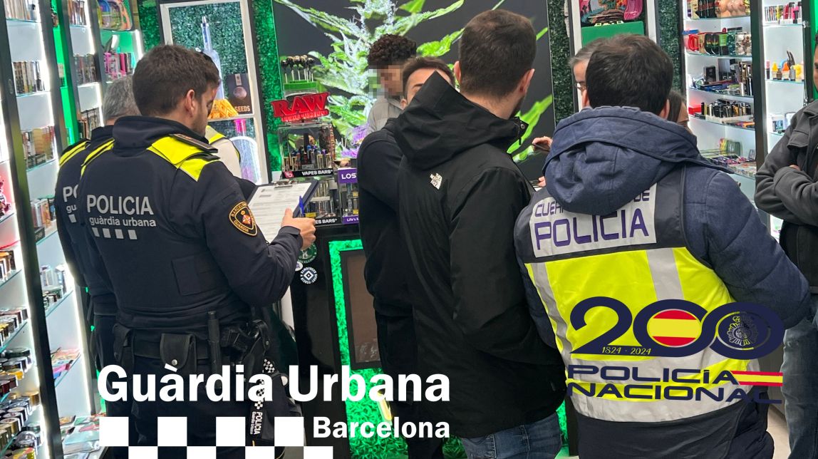Intervenen més de 2.300 vapejadors falsificats a Barcelona