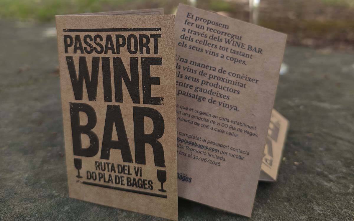 La Ruta del Vi DO Pla de Bages torna a activar el Passaport Wine Bar