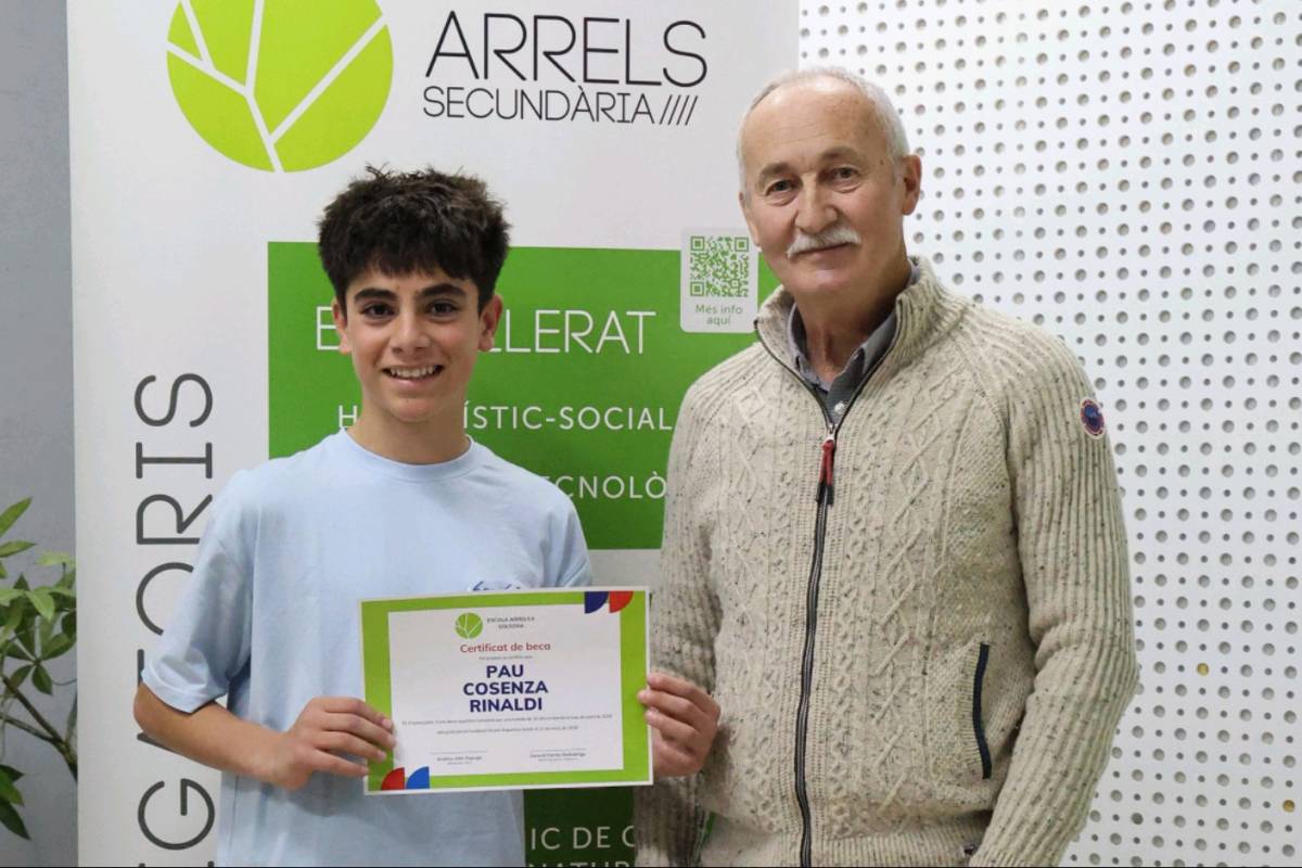 Pau Cosenza Rinaldi, guanyador de la Beca de futbol de la Fundació Social i Esportiva Arrels de Solsona 