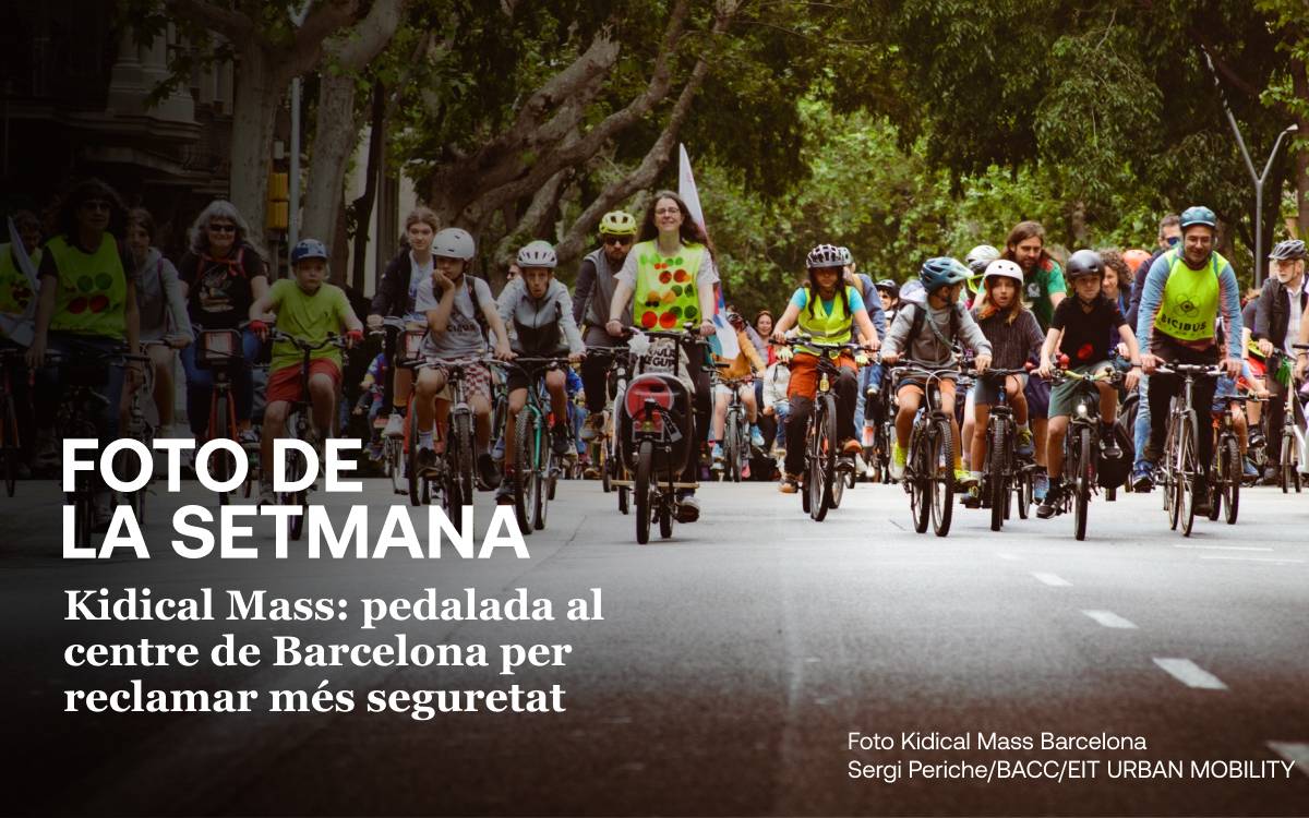 Foto de la setmana: Kidical Mass al centre de Barcelona
