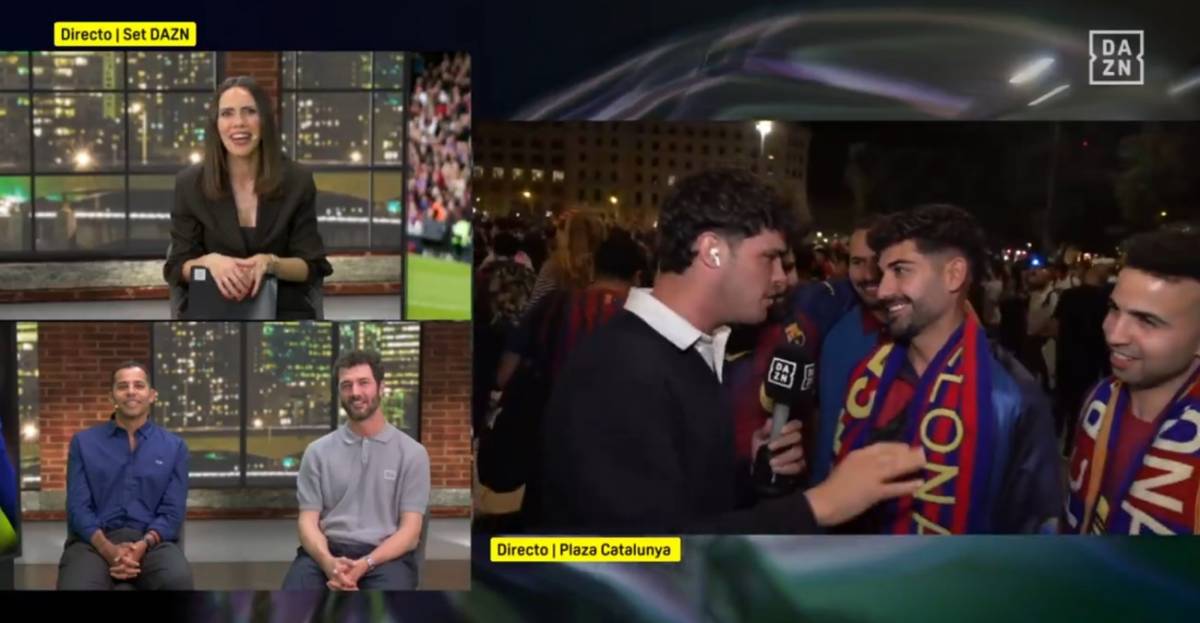 DAZN caça un temptador de «La isla de las tentaciones» en plena celebració del Barça a Plaça Catalunya