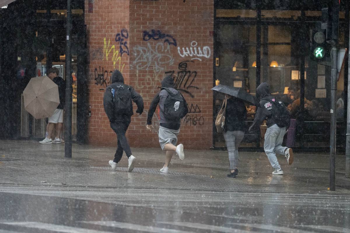 Una forta tempesta passa per Terrassa