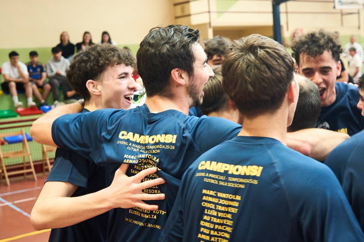 El Juvenil A Masculí del Futbol Sala Solsona és campió de Primera Divisió Juvenil