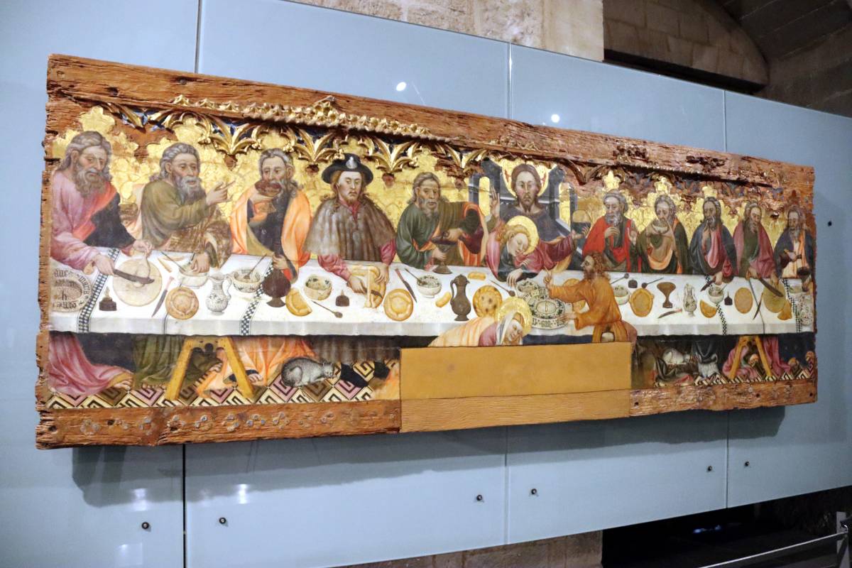 L'obra 'El Sant Sopar' que es conserva al Museu de Solsona i que ha inspirat els alumnes  - Mar Martí 