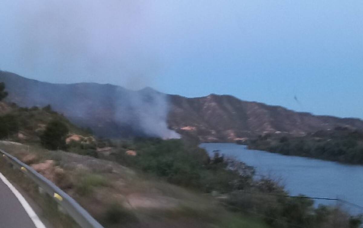 Estabilitzat l'incendi en una zona de canyes a Riba-roja d'Ebre