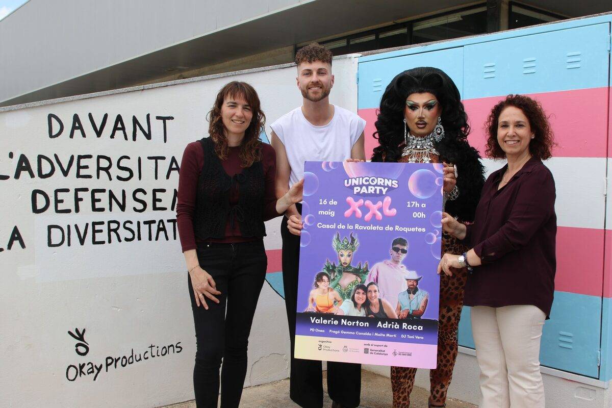 Roquetes commemora el Dia Mundial contra l’LGTBI-fòbia amb l’Unicorns Party XXL