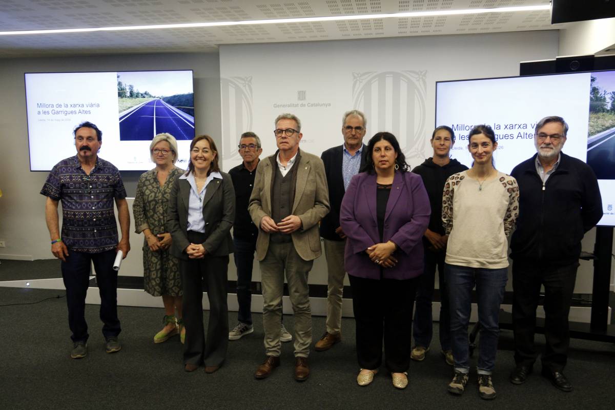 Govern, Diputació i ajuntaments invertiran 18,4 milions en tres eixos viaris de les Garrigues Altes