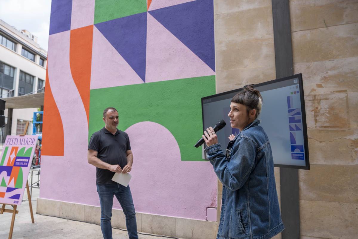 Jordi Ballart i Anna Taratiel, durant la presentació de la iniciativa - Alberto Tallón