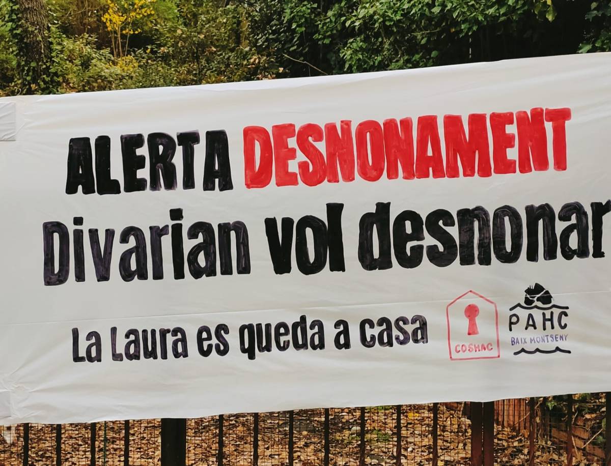Segon assalt amb un fons voltor americà a Vallgorguina: nou intent de desnonar una mare i una filla