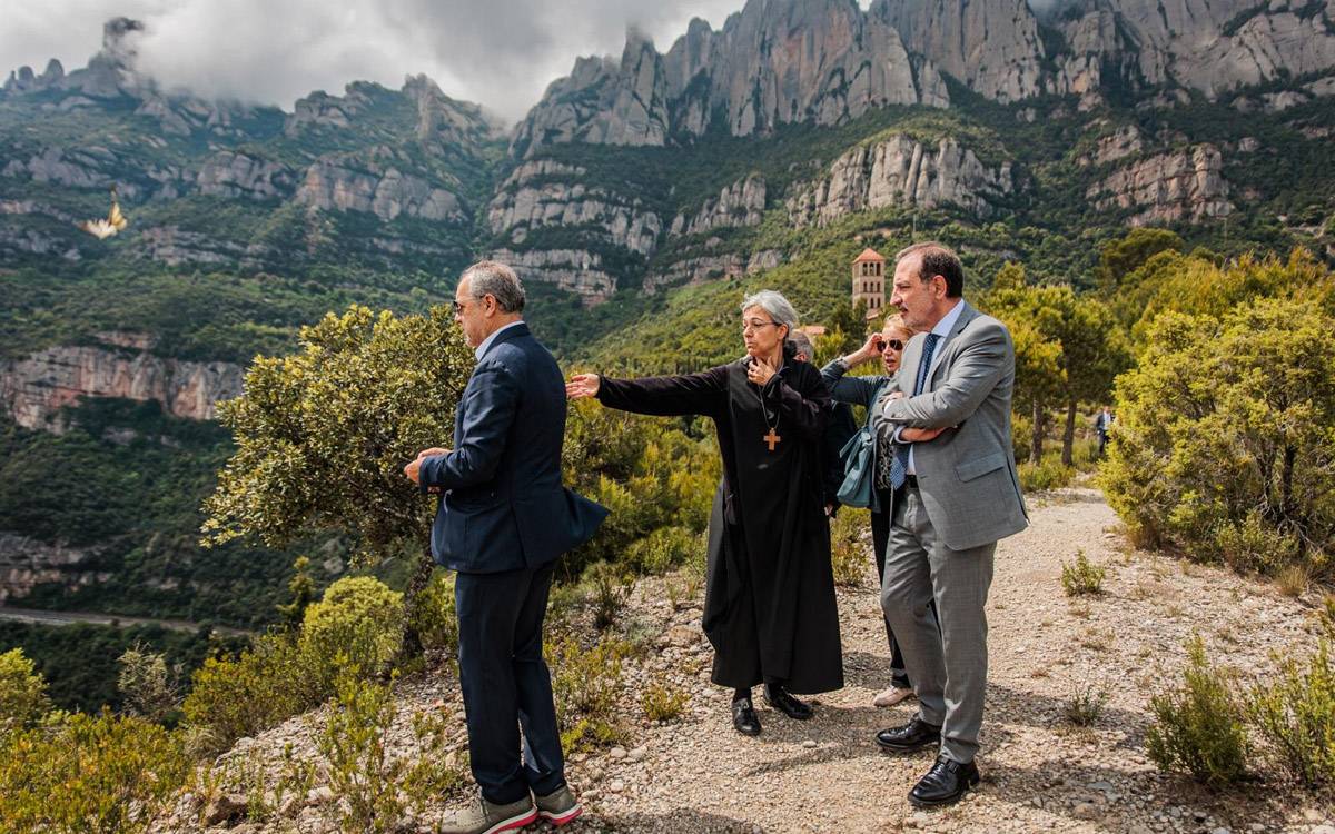 El conseller Ramon Espadaler visita el Monestir de Sant Benet de Montserrat