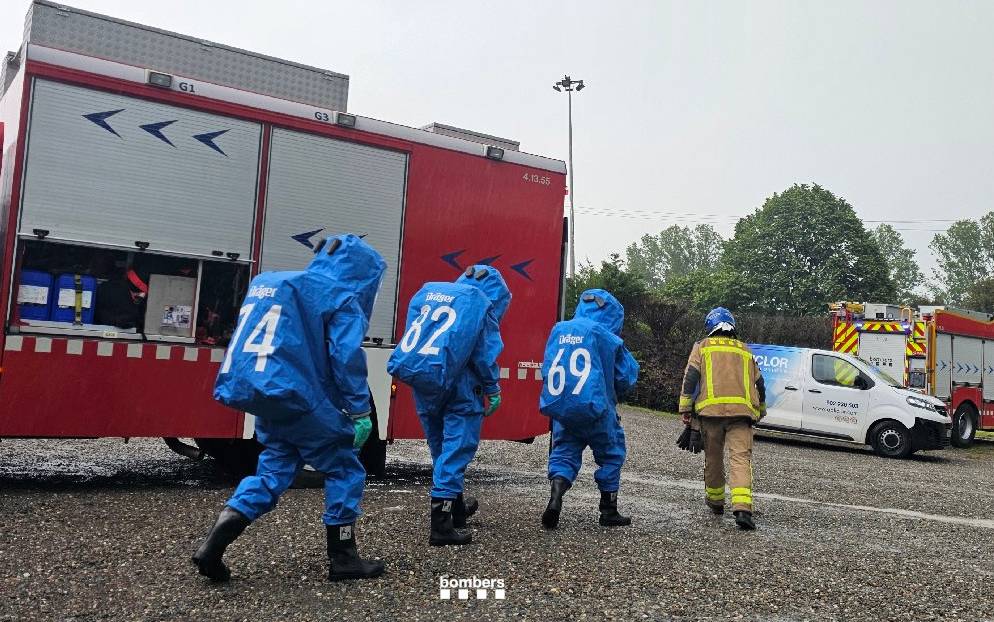 Activen el pla per risc químic per una possible fuita de clor en un dipòsit d’Aigües Vic