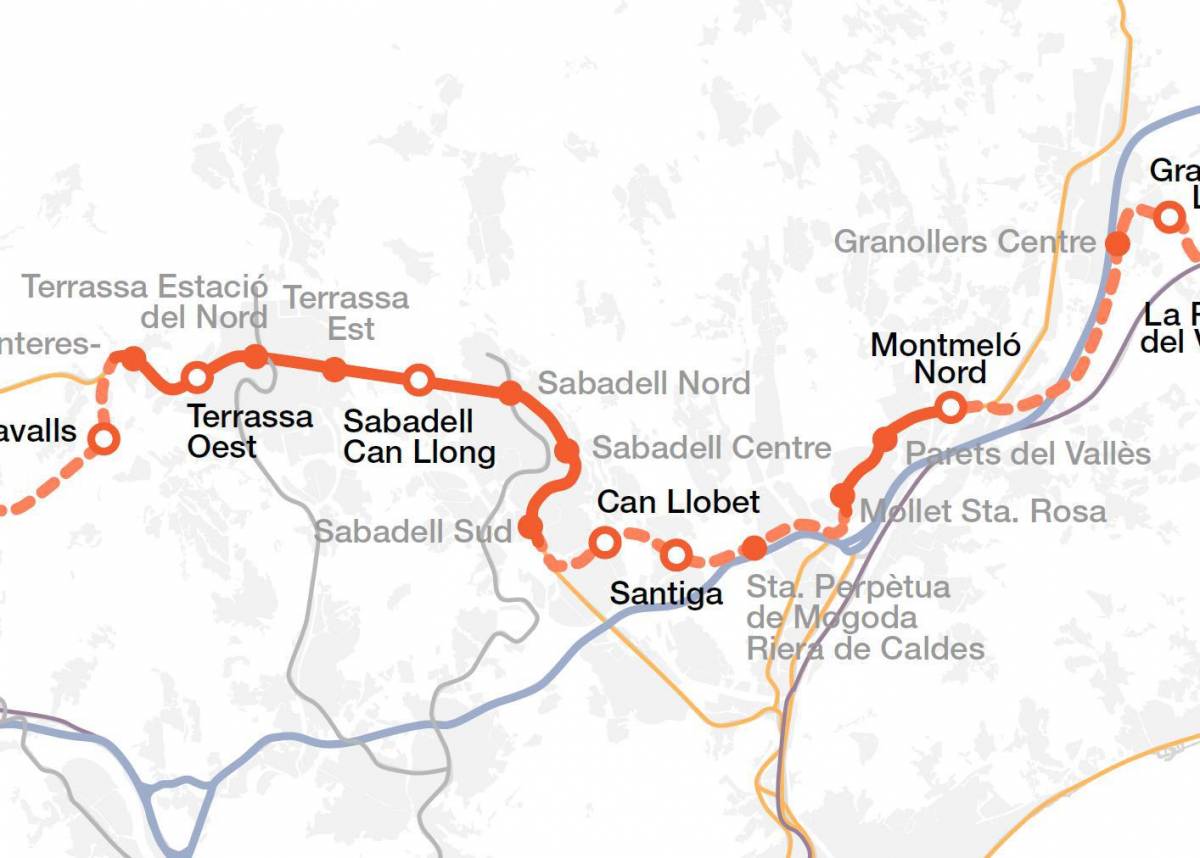 El primer tram és l’únic que té fiançament garantit a través del Pla de Rodalies 2026-2030 - Departament de Territori