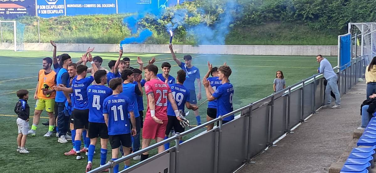 Celebració al final del partit - Eugeni Barniol 