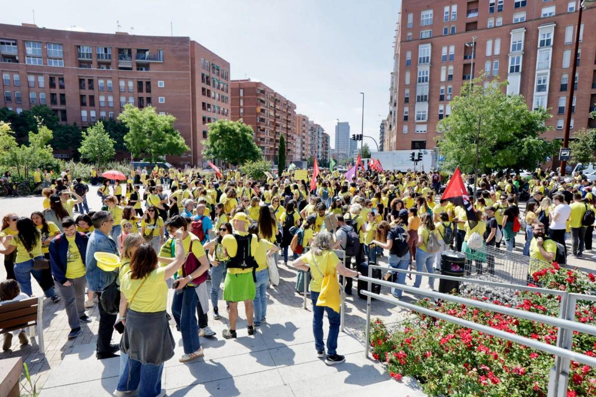 Manifestació del professorat del Vallès a Sabadell - JUANMA PELÁEZ Manifestació del professorat del Vallès a Sabadell