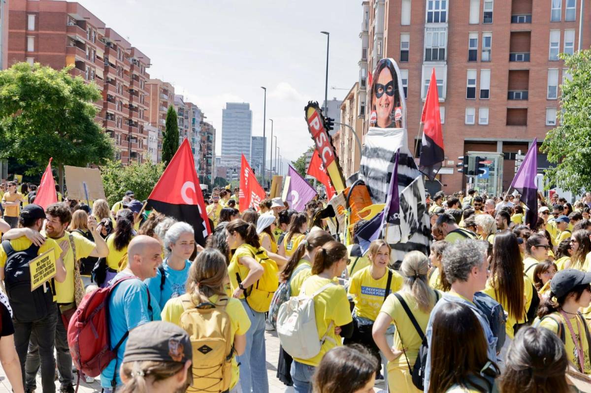 Manifestació del professorat del Vallès a Sabadell - JUANMA PELÁEZ Manifestació del professorat del Vallès a Sabadell