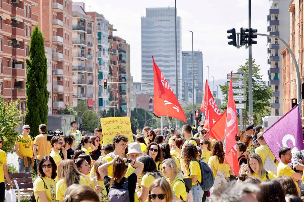 Manifestació del professorat del Vallès a Sabadell - JUANMA PELÁEZ Manifestació del professorat del Vallès a Sabadell