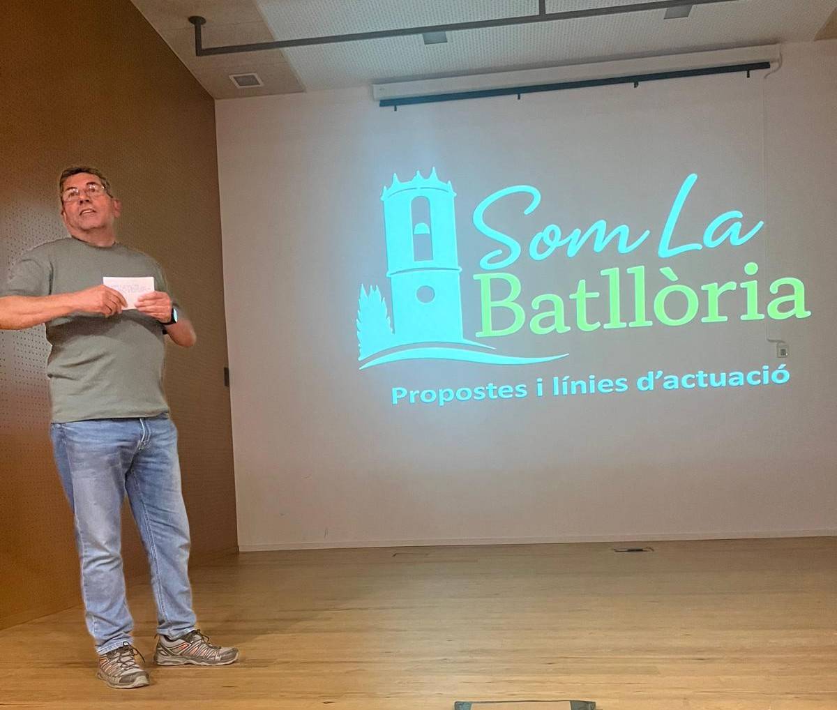 Jordi Prat amb el projecte Som la Batllòria. - Som la Batllòria Jordi Prat amb el projecte Som la Batllòria.