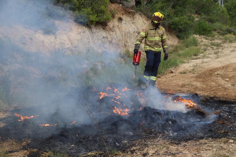 Simulacre d'incendi forestal al Solsonès - 