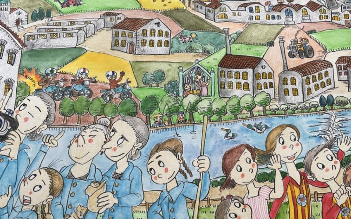 Nou mural de Pilarin Bayés a Manlleu