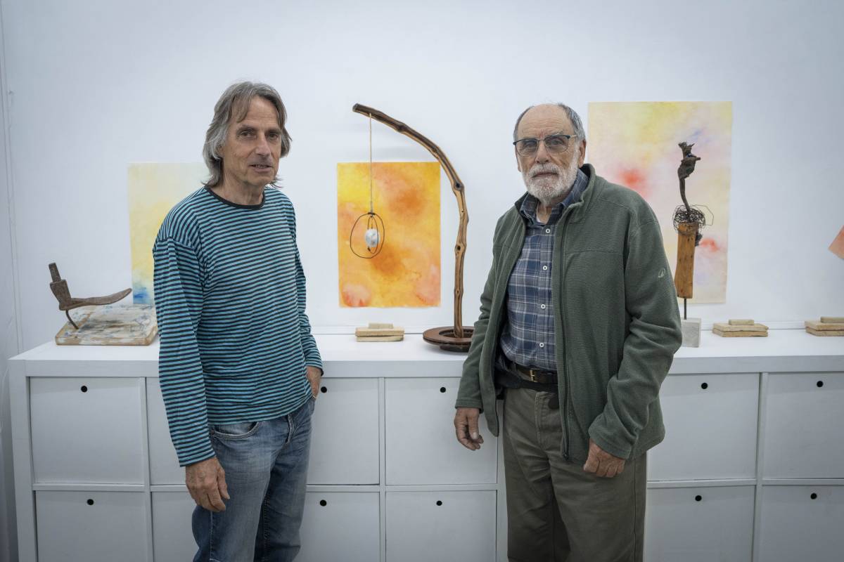 Els artistes, a l`espai expositiu de Vallparadís - Alberto Tallón Els artistes, a l`espai expositiu de Vallparadís