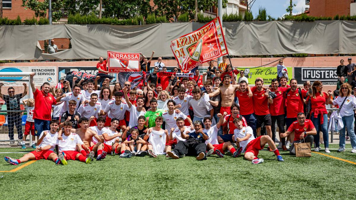 El Terrassa “B” es proclama campió i signa l’ascens amb pòquer de Pau Santanach
