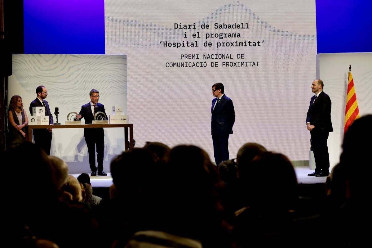 «La plaça del poble de la democràcia»: els Premis Nacionals de Comunicació homenatgen el «Diari de Sabadell» i la premsa local