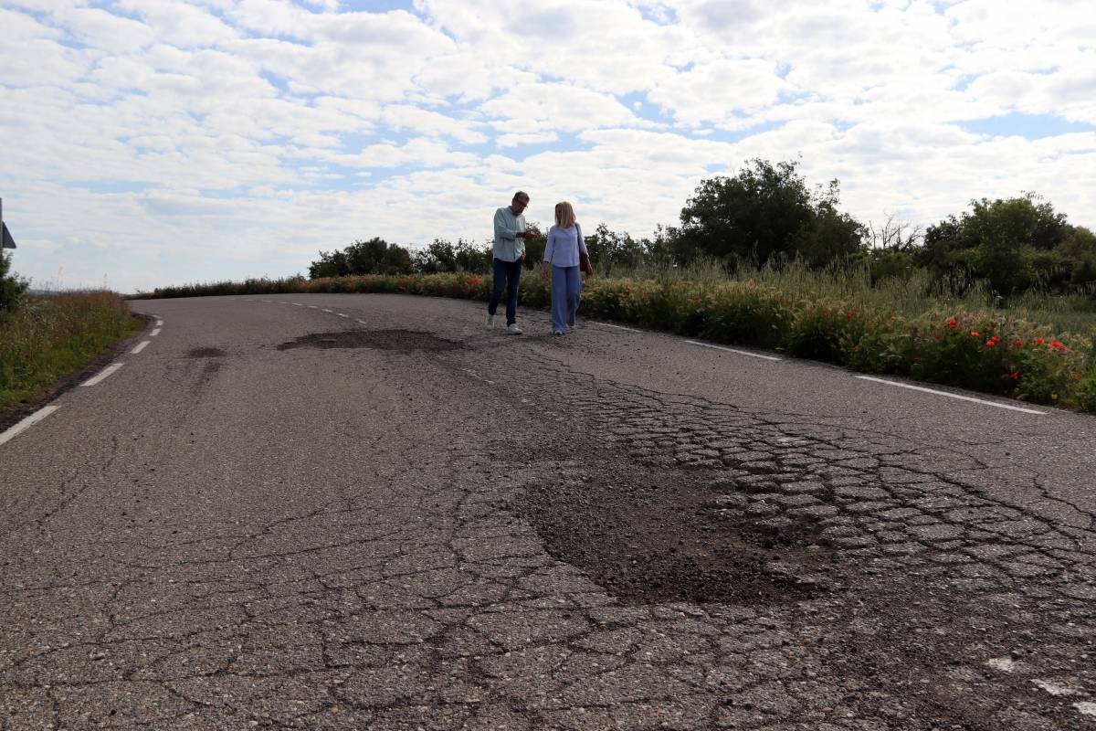 La carretera que uneix Torà i Ardèvol en molt mal estat  - Mar Martí 