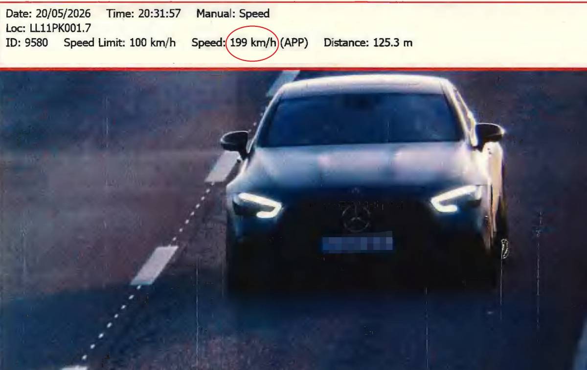 Denunciat un conductor que circulava a gairebé 200 km/h per la LL-11, als Alamús