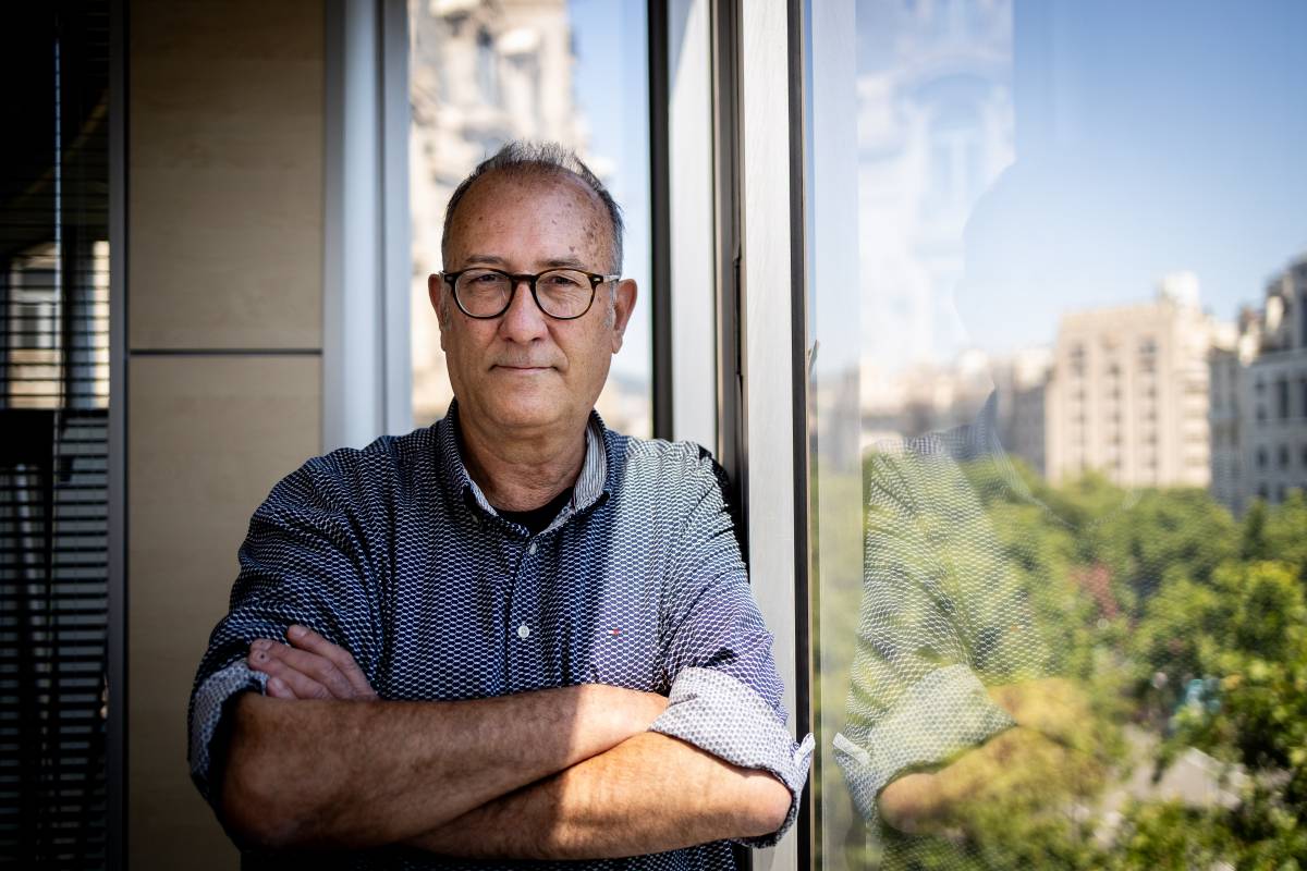 Xavier Antich, president d'Òmnium, a la redacció de Nació - Hugo Fernández
