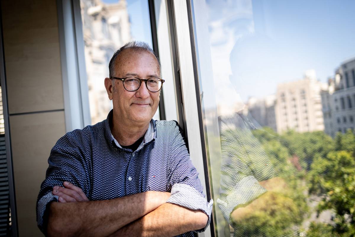 Xavier Antich, president d'Òmnium, a la redacció de Nació - Hugo Fernández