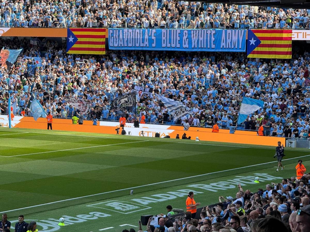 Imatge d'un mosaic de l'afició del Manchester City - RAC1