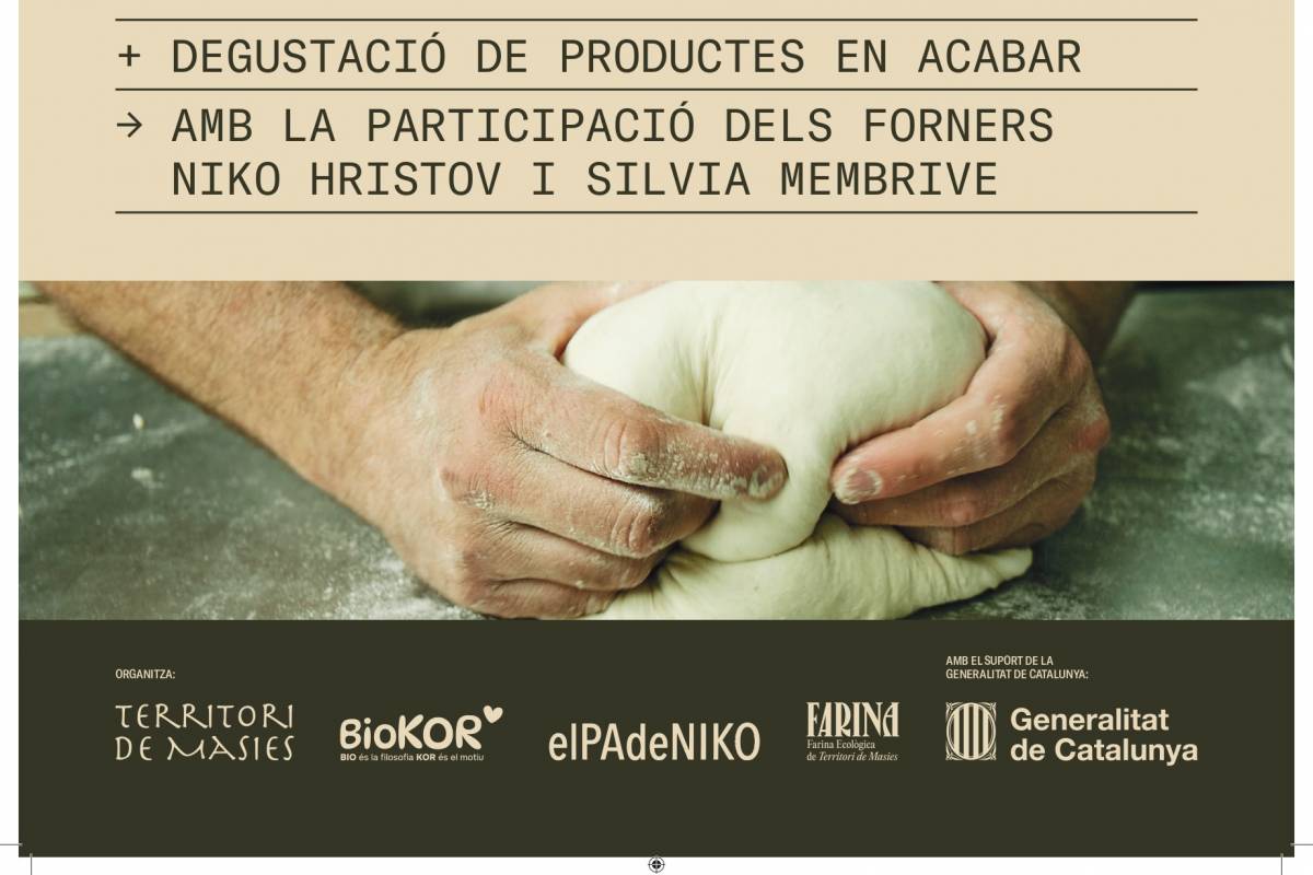 BioKor acull la presentació del projecte Pa de Niko, l’explicació dels seus pans i les noves galetes de Territori de Masies