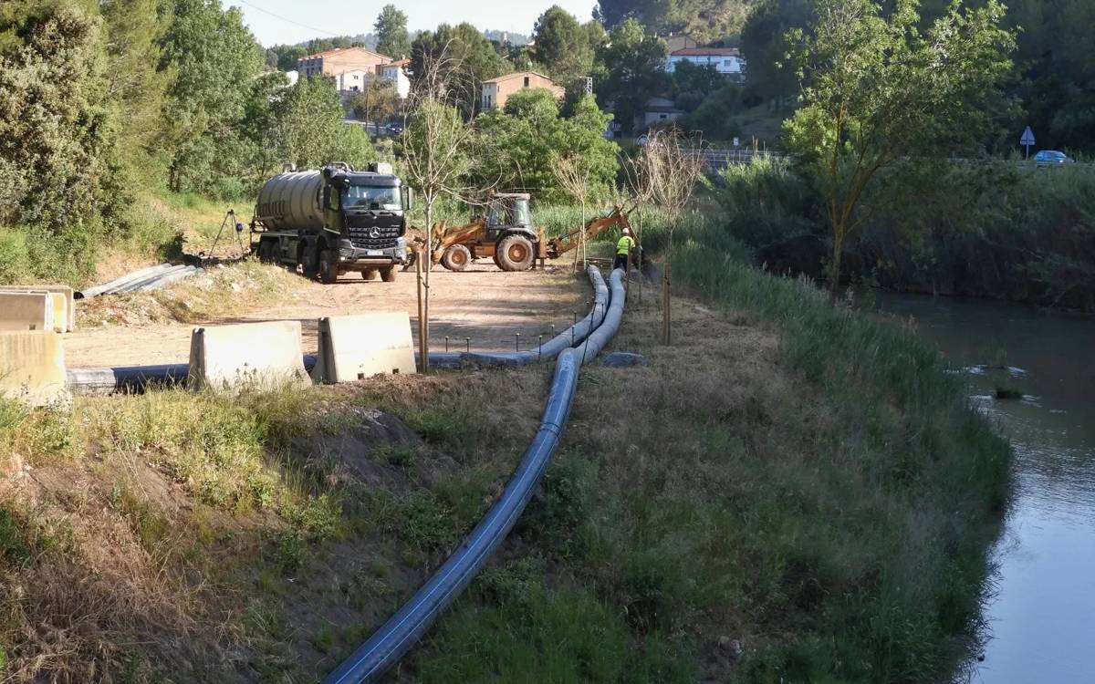 Nous treballs al col·lector de salmorres de Súria per incidències al tram del Fusteret i la Pobla