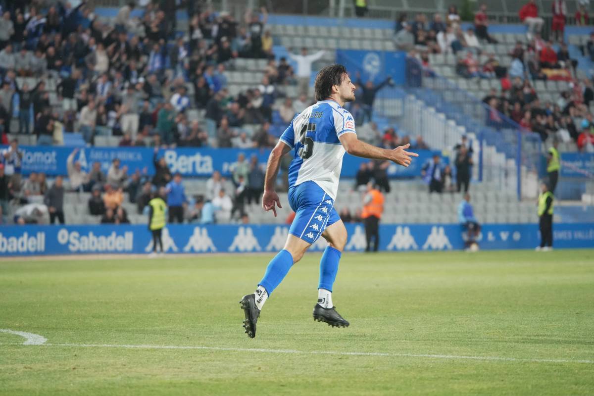 Bonaldo, en un partit a la Nova Creu Alta - David Chao Bonaldo, en un partit a la Nova Creu Alta