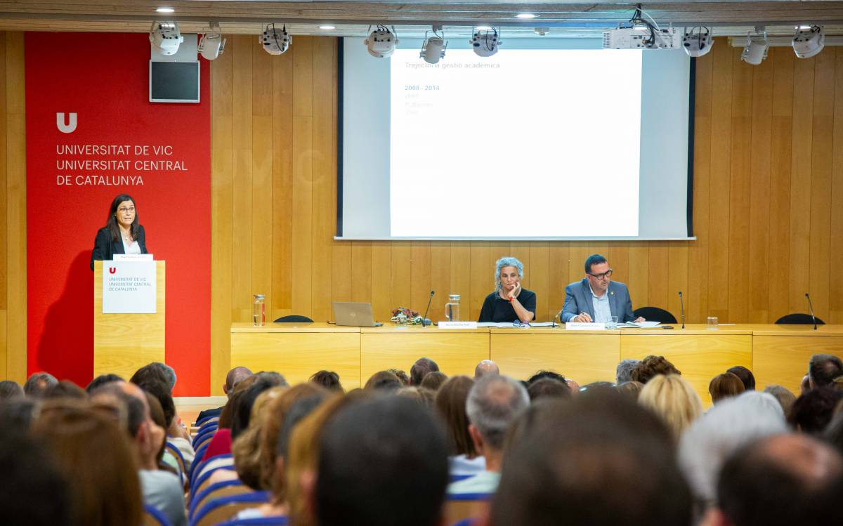 Ampli suport al projecte presentat per Marta Otero, candidata a rectora de la UVic-UCC