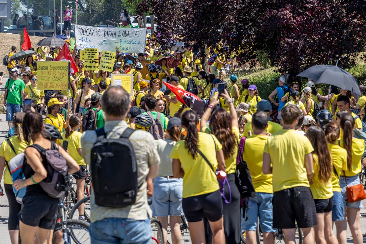 Manifestació de docents del Vallès a la UAB - Juanma Peláez Manifestació de docents del Vallès a la UAB